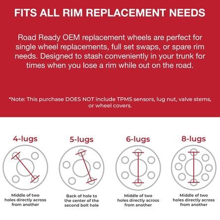 2009-2018 Dodge Ram 1500
18x8 Steel Wheel / Rim view 7