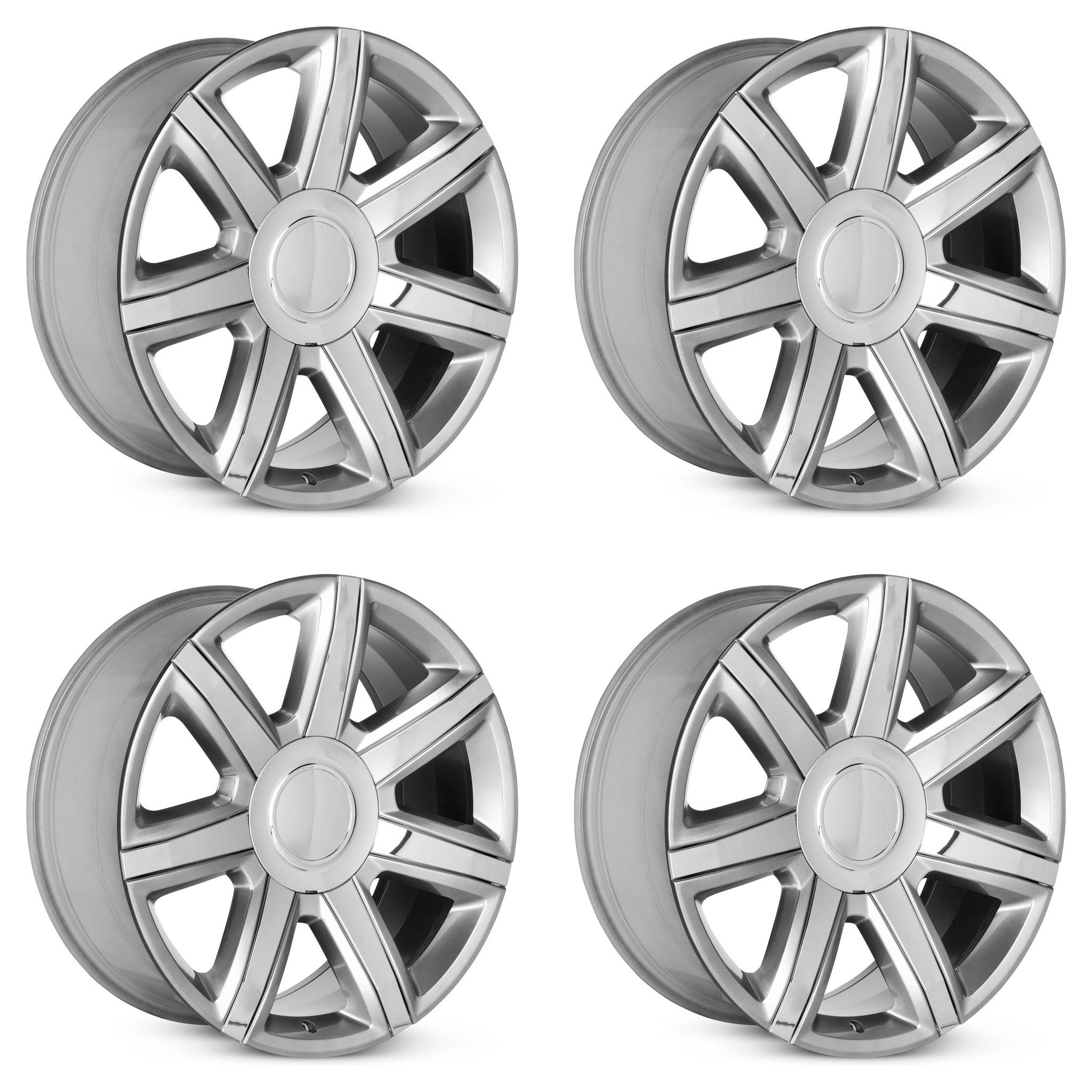 2015-2023 Cadillac Escalade 22x9 Painted Hyper Silver Alloy Rims - Set of 4 Wheels view 2