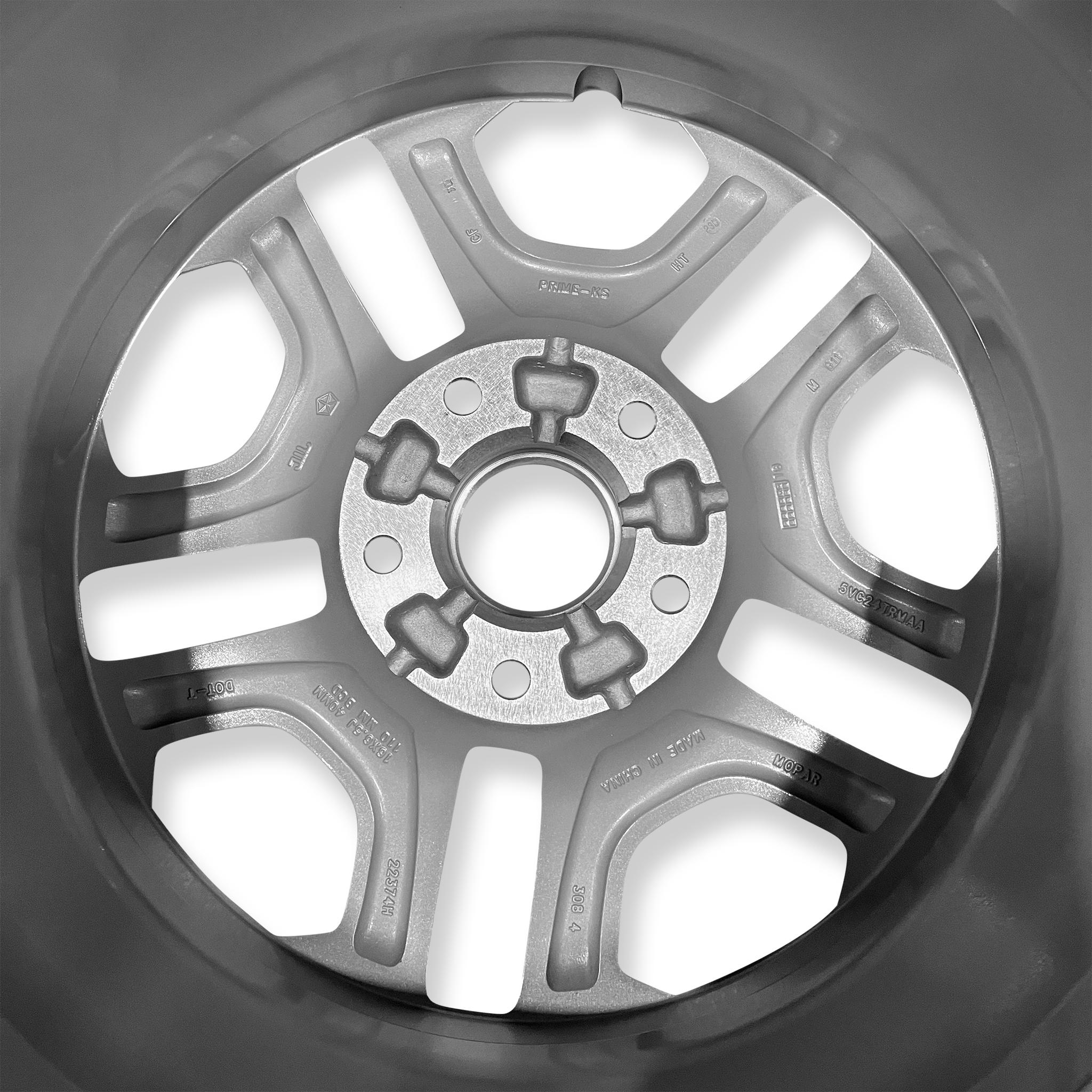 2017-2021 16x6.5 Jeep Compass Genuine OEM Alloy Wheel / Rim view 4