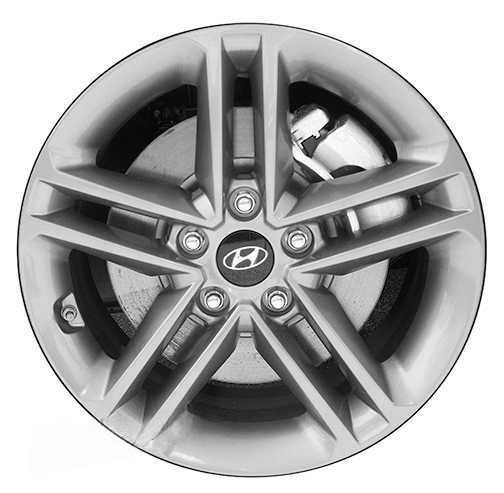 2017-2018 17x7 Hyundai Santa Fe Genuine OEM Alloy Wheel / Rim