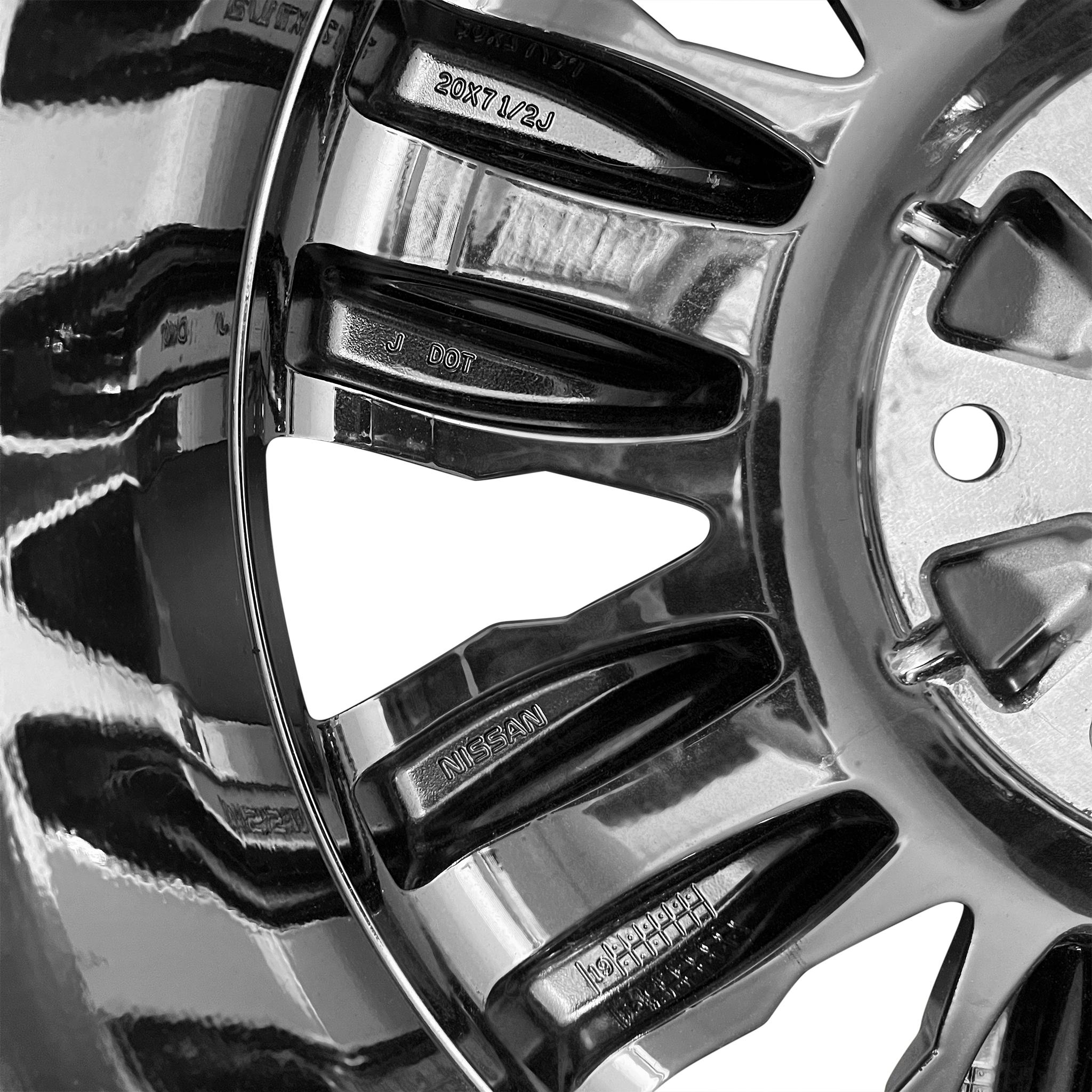 2019-2024 20x8 Nissan Titan Genuine OEM Alloy Wheel / Rim view 4