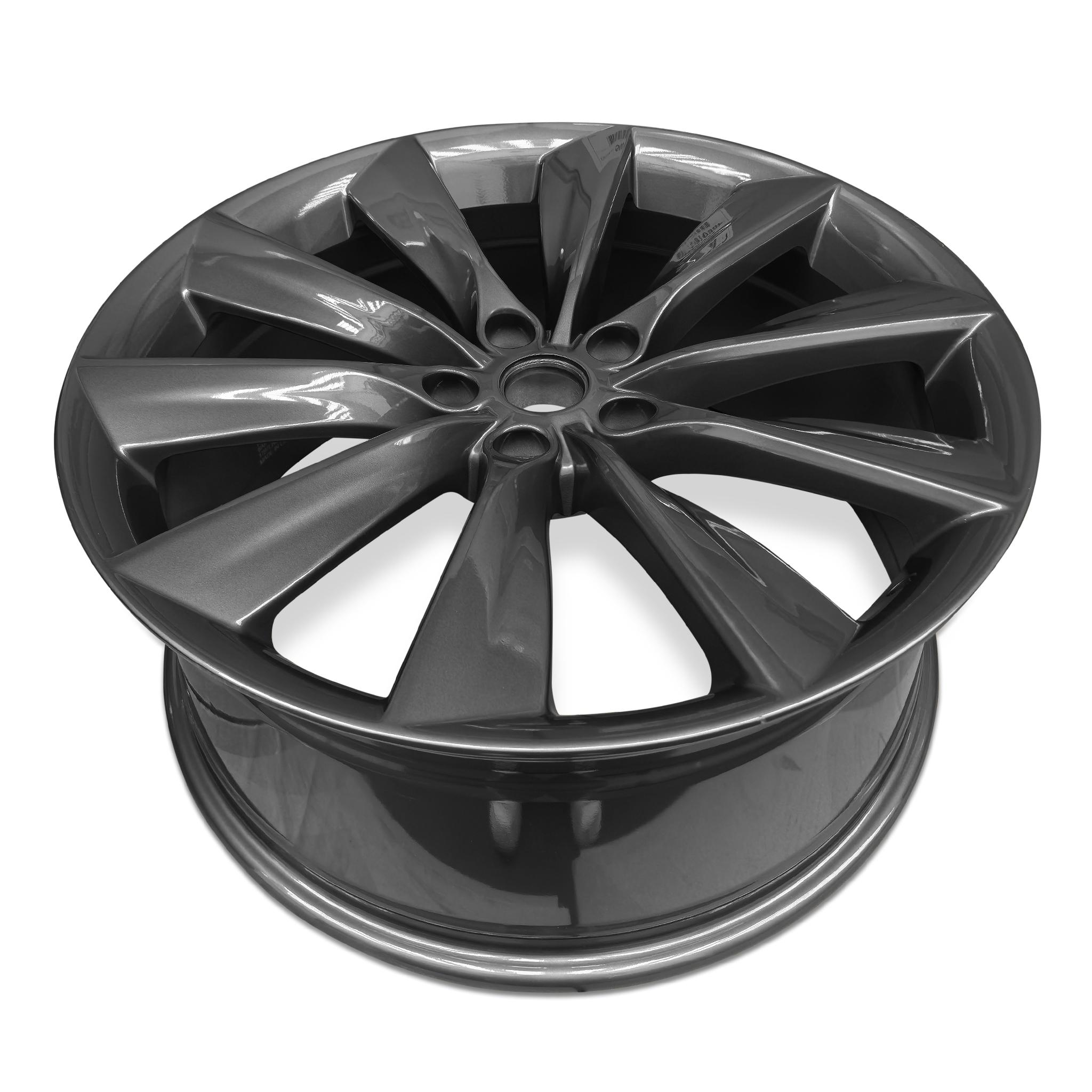 2012-2017 21x9 Tesla Model S Rear Alloy Wheel / Rim view 3