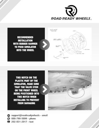 2005-2025 17" Ford F350SD Wheel Simulator Set of 2 Rear & 2 Front view 6