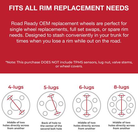 Road Ready Alloy Trailer Wheel 16x6 8-165.1mm Load 4080 view 7