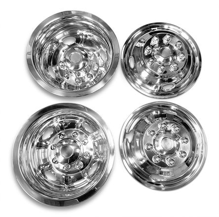 1996-2025 16" Chevrolet Express 3500 Van Wheel Simulator Set of 2 Rear & 2 Front view 5