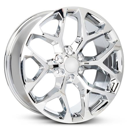 2015-2023 22x9 Chevrolet Tahoe Chrome Wheel / Rim view 2