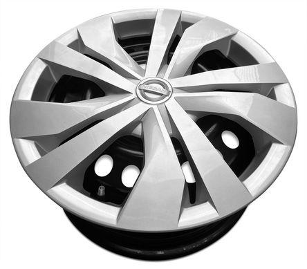 2020-2023 15x6.5 Nissan Versa Steel Wheel Rim And Hubcap  view 3