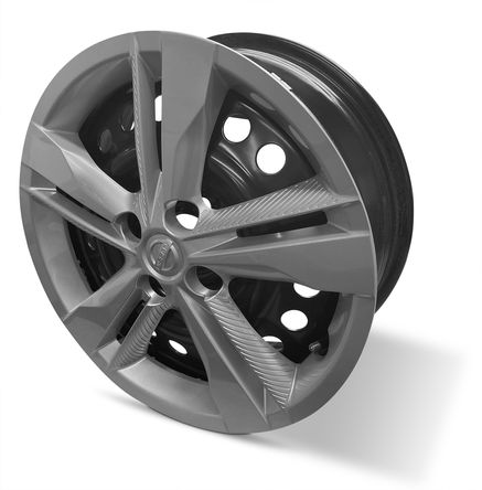 2018-2023 16x6 Nissan Kicks Steel Wheel Rim And Hubcap  view 2