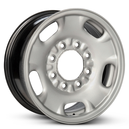 2011-2025 17x7.5 Chevrolet Silverado 3500 SRW Genuine OEM Steel Wheel / Rim view 2