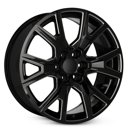 2021-2025 22x9 Chevrolet Suburban Genuine OEM Alloy Wheel / Rim view 2