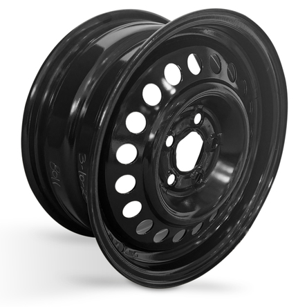 1995-2005 14x6 Pontiac Sunfire Genuine OEM Steel Wheel / Rim view 2