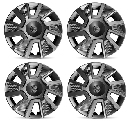 2024-2025 Nissan Kicks Four Piece Set 16" Gray Genuine OEM Wheel Cover Caps / Hubcaps
