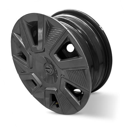 2025 16x6.5 Nissan Kicks Genuine OEM Steel Wheel Rim And Hubcap view 2