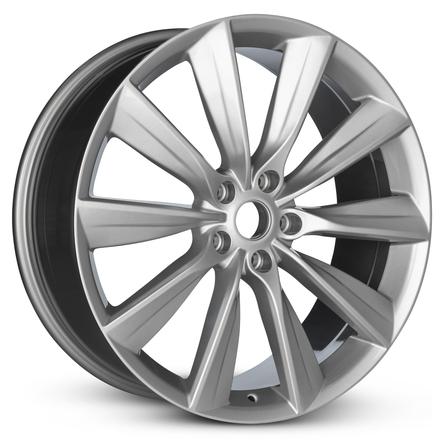 2012-2017 21x8.5 Tesla Model S Front Alloy Wheel / Rim view 2