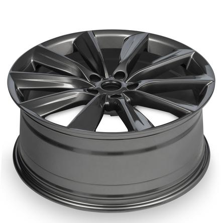 2012-2017 21x9 Tesla Model S Rear Alloy Wheel / Rim view 3