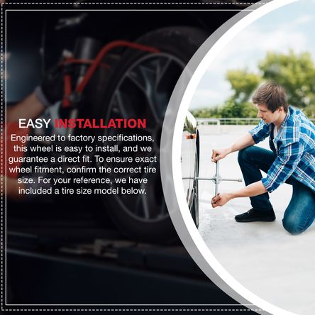 2004-2014 18x8 Chevrolet Avalanche Steel Wheel / Rim view 9