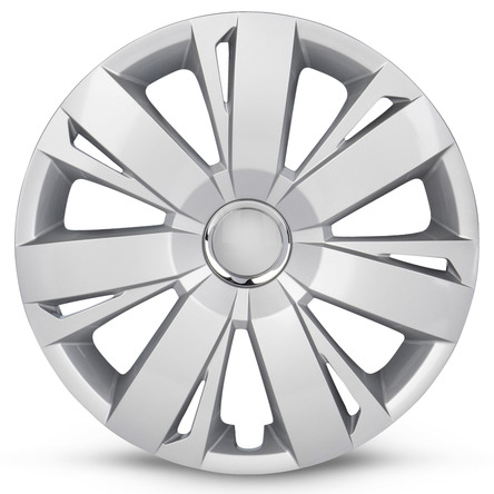 2011-2014 Volkswagen Jetta Four Piece Set Silver Wheel Cover Caps / Hubcaps