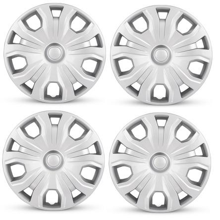 2019-2021 Ford Transit Connect Four Piece Set Silver Wheel Cover Caps / Hubcaps