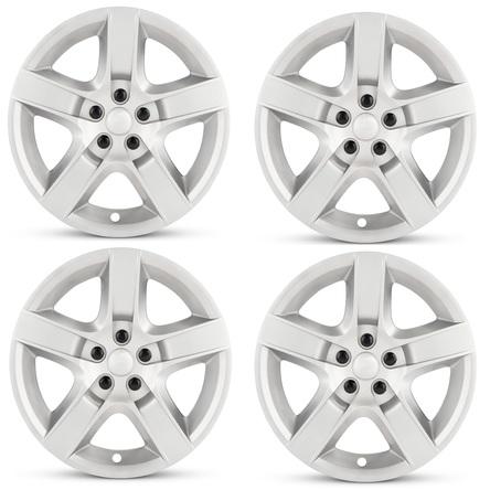 2008-2012 Chevrolet Malibu Four Piece Set Silver Wheel Cover Caps / Hubcaps