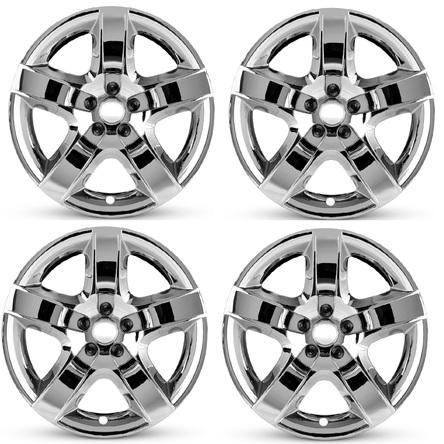 2008-2012 Chevrolet Malibu Four Piece Set Chrome Wheel Cover Caps / Hubcaps