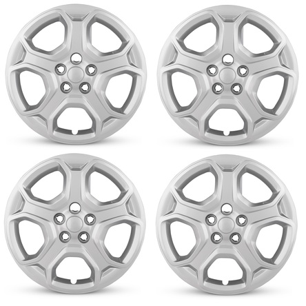 2017-2019 Ford Escape Four Piece Set Silver Wheel Cover Caps / Hubcaps