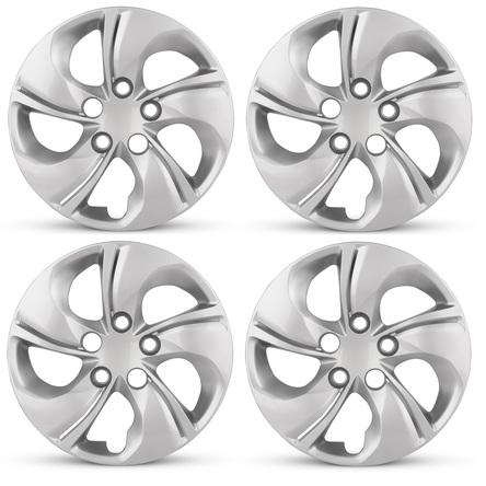 2013-2015 Honda Civic Four Piece Set Silver Wheel Cover Caps / Hubcaps