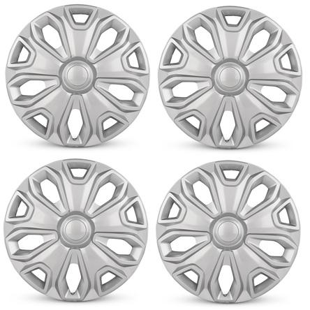 2015-2024 Ford Transit 350 Four Piece Set 16" Silver Wheel Cover Caps / Hubcaps