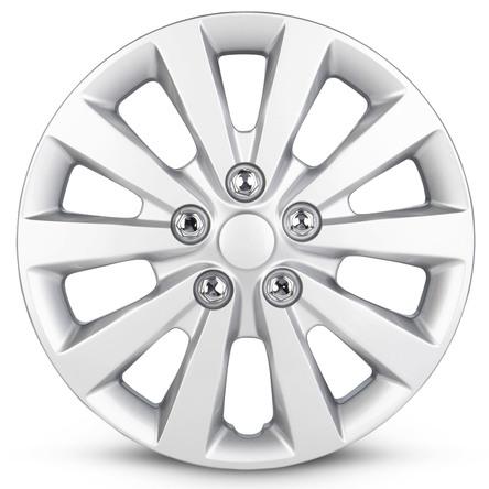 2013-2023 Nissan Leaf Four Piece Set Silver Wheel Cover Caps / Hubcaps