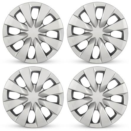 2019-2021 Toyota Corolla Four Piece Set Silver Wheel Cover Caps / Hubcaps