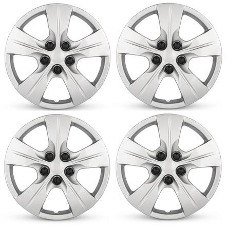 2016-2018 Chevrolet Cruze Four Piece Set Silver Wheel Cover Caps / Hubcaps