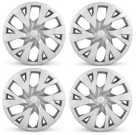 2018-2020 Toyota Yaris Four Piece Set Silver Wheel Cover Caps / Hubcaps