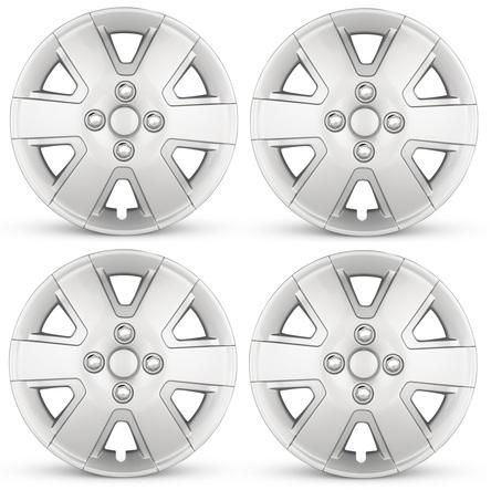 2006-2011 Ford Focus Four Piece Set Silver Wheel Cover Caps / Hubcaps