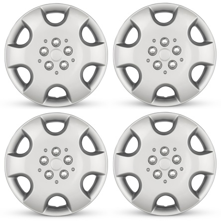 2003-2010 Chrysler PT Cruiser Four Piece Set Silver Wheel Cover Caps / Hubcaps
