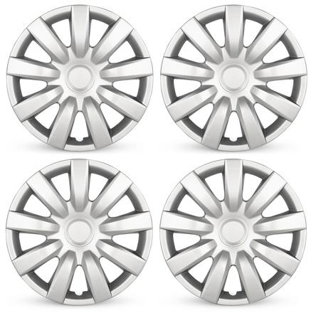 2004-2006 Toyota Camry Four Piece Set Silver Wheel Cover Caps / Hubcaps