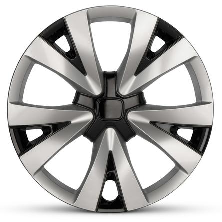 2022-2024 Honda Civic Four Piece Set 16" Silver/Black Wheel Cover Caps / Hubcaps